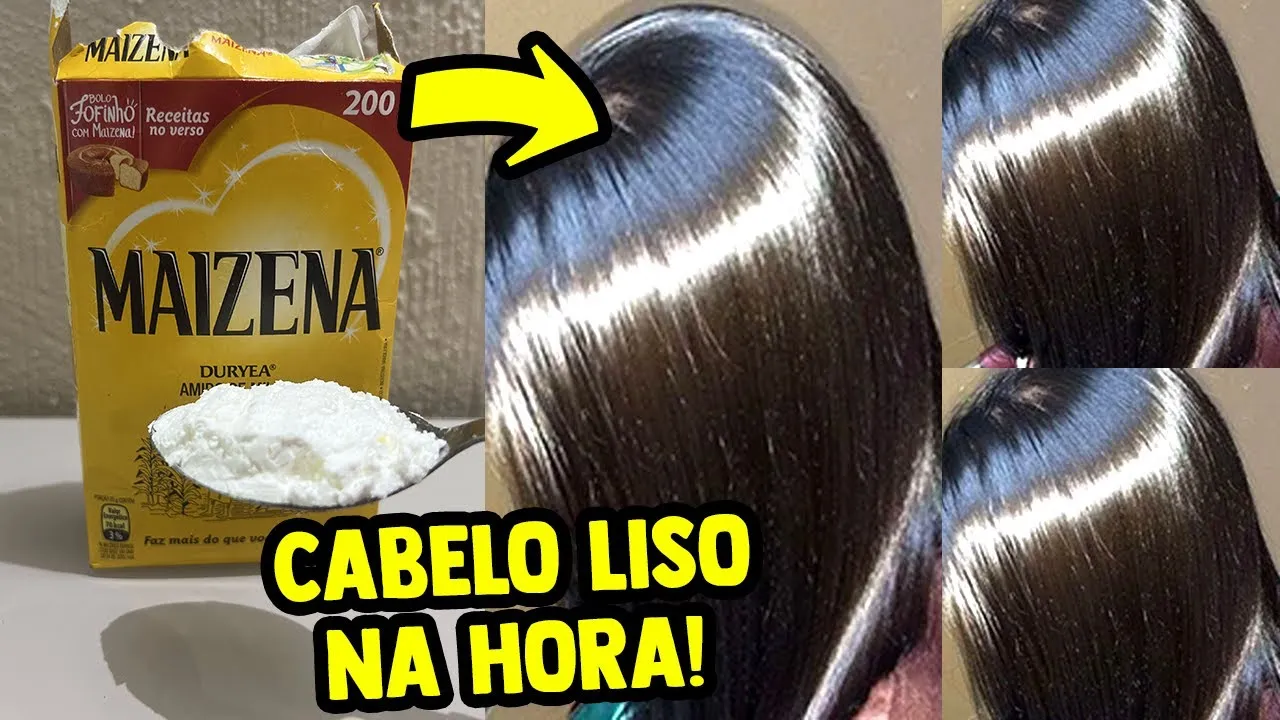 Como deixar o cabelo liso usando Maizena em 5 passos simples ...